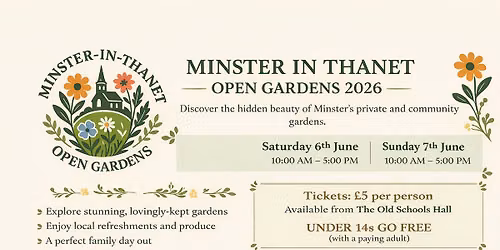 Minster-In-Thanet Open Gardens 2026