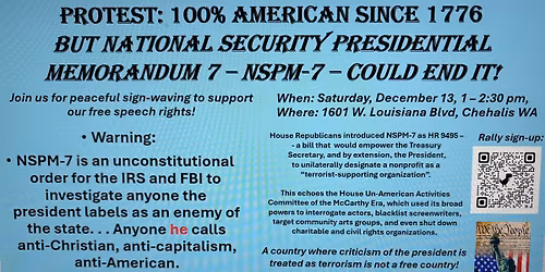 Save Our Right To Protest - 100% American Since 1776!