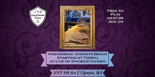 Wednesday: Knights BINGO