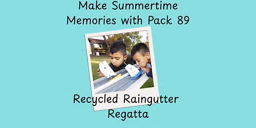 Recycled Raingutter Regatta