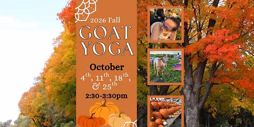 Fall Goat Yoga