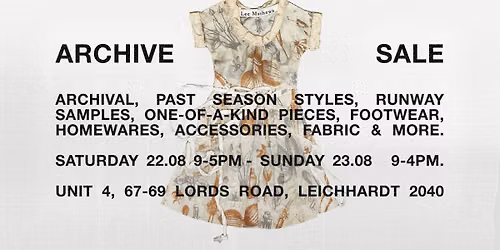 Lee Mathews Archive Sale