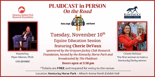 Equine Education Session featuring Cherie DeVaux