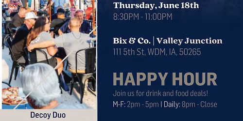 Farmers Market After Party Featuring Decoy Duo