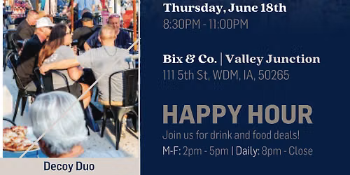 Farmers Market After Party Featuring Decoy Duo