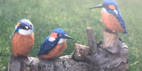 Needle felt kingfisher workshop