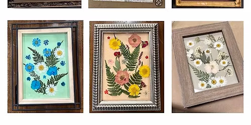 Pressed Flower Art Craft & Sip Workshop