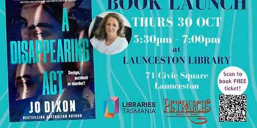 BOOK LAUNCH - A Disappearing Act by Jo Dixon