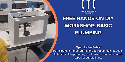 Free Hands-On DIY Workshop: Basic Plumbing