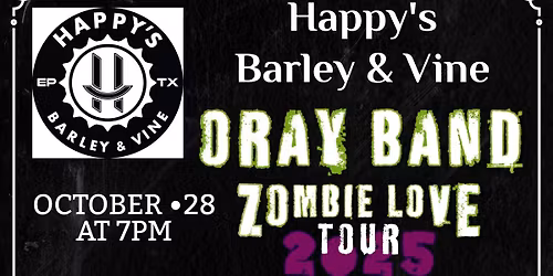 ORAY BAND @ Happy\u2019s Barley & Vine