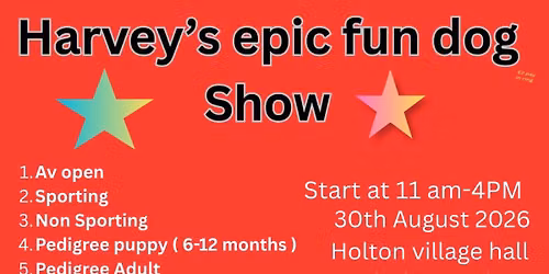 Harvey's epic fun dog show 