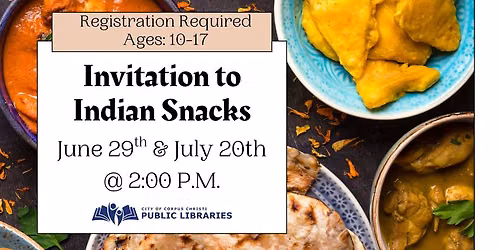 Invitation to Indian Snacks