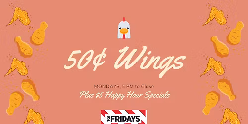 50\u00a2 Wings Monday
