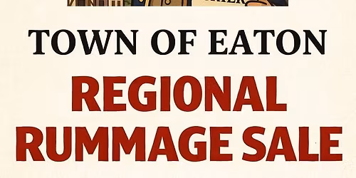 Town of Eaton Regional Rummage Sale