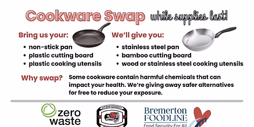 Oct 12 - Cookware Swap at Bremerton Foodline!