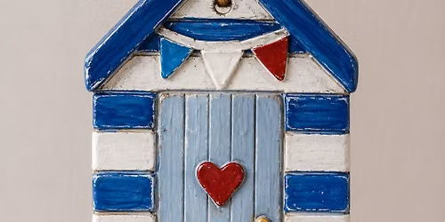 Clay Beach Hut Hanging Decorations