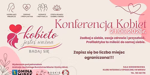 Konferencja Kobiet "Kobieto jeste\u015b wa\u017cna badaj si\u0119! " 