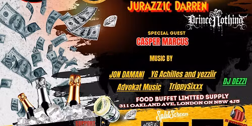 HIP HOP PARTY FT JURAZZIC DARREN 14 + TO ENTER