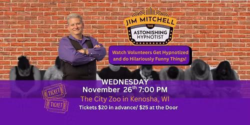 Comedy Hypnosis at Bindelli's City Zoo