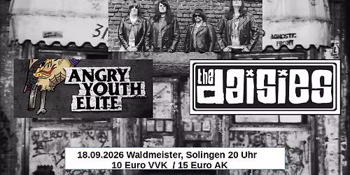 3 Decades of Punkrock: Angry Youth Elite \u00b7 The Daisies \u00b7 Ruhrmones \/ Waldmeister Solingen