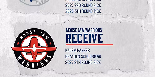 Moose Jaw Warriors vs. Victoria Royals