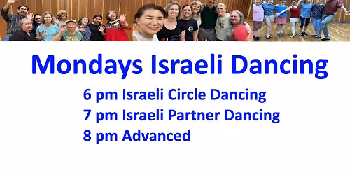 Mondays Israeli Circle and Partner Dancing with Andy