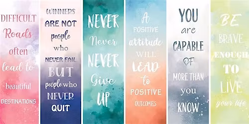 Affirmation Bookmarks  | Creative Art Social at Art Club Coffee