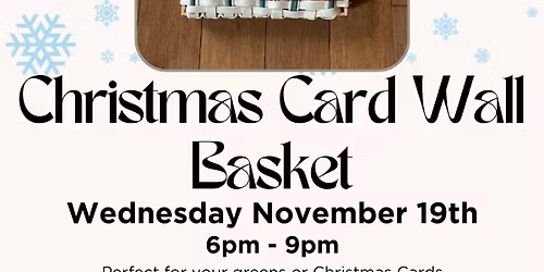 Christmas Card Wall Basket