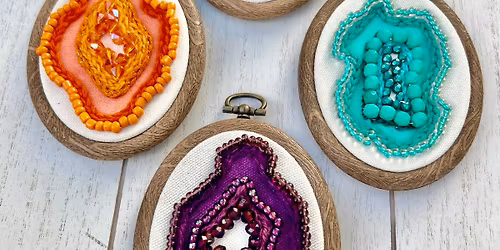 Beaded Agate Slice Geode Embroidery Workshop @ Ravens Ring Brewing Co. 3\/18