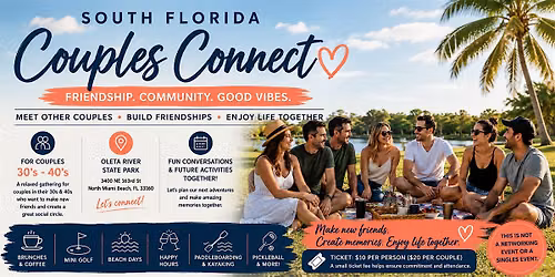 South Florida Couples Connect at Oleta River State Park | 30s & 40s \u2600\ufe0f