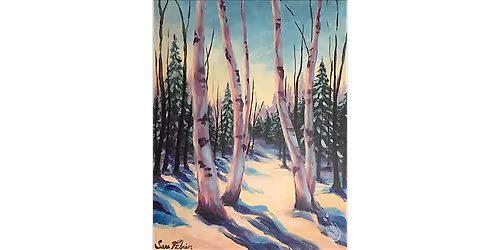 Calm Winter Woodland - Paint and Sip in Houston | Classpop!\u2122