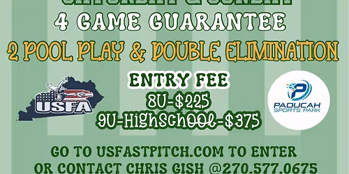 RIVER CITY RUMBLE ON TURF 4GG Sat&Sun PADUCAH KY SPORTS PARK