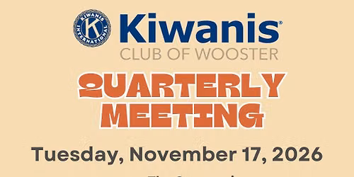 Kiwanis Quarterly Meeting
