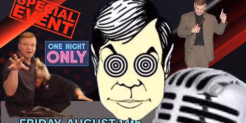 HYPNOTIST GARY CONRAD AT KRACKPOTS COMEDY CLUB, MASSILLON