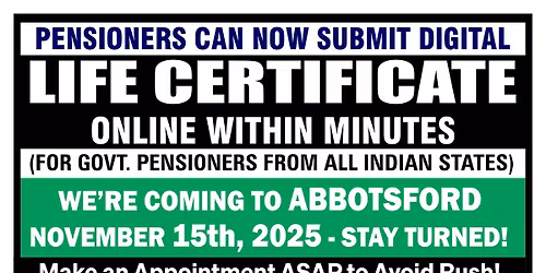 Life Certificate in Abbotsford