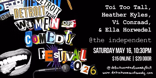 STAND-UP COMEDY | #DWCF26 | SATURDAY May 16 | The Independent | 10:30PM