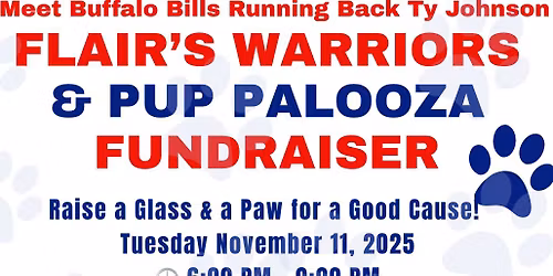 Flair\u2019s Warriors & Pup Palooza Fundraiser 
