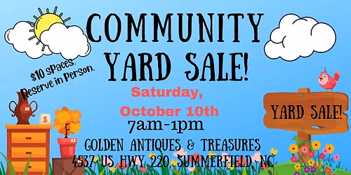 Community Yard Sale!!