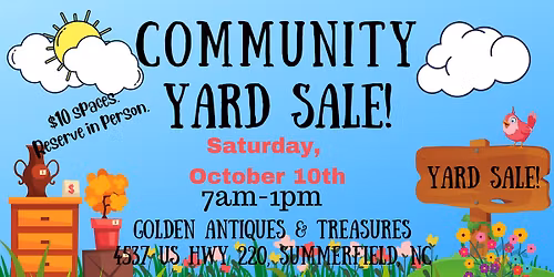 Community Yard Sale!!