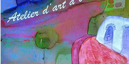 Atelier d'art \u00e0 ciel ouvert.