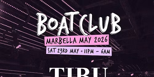 Boat Club at TIBU Marbella | Puerto Ban\u00fas Nightlife 2026