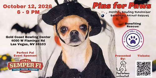 Pins for Paws Benefiting Connor & Millie's Dog Rescue