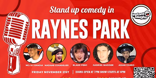 Stand up comedy in Raynes park