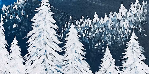 Frosty Mountains Paint Party at Gruner Brothers Brewing