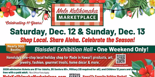 11th Mele Kalikimaka Marketplace