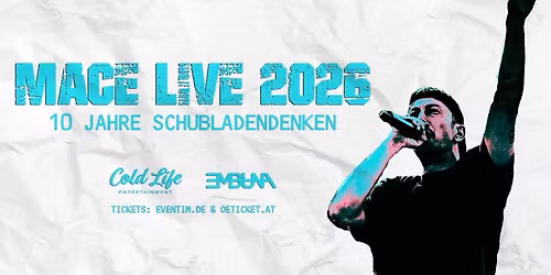 MACE LIVE 2026 I Schr\u00e4glage, Stuttgart I 15.05.2026