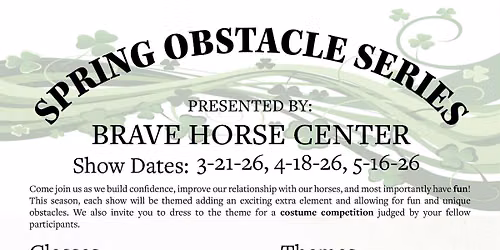 Obstacle Challenge Spring Series rain date