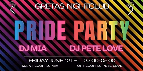 \ud83d\udd25\ud83c\udf08 PRE-PRIDE PARTY 2026 @ GRETAS NIGHTCLUB \ud83c\udf08