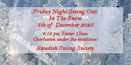 Friday Night Swing Out In The Snow - 05 December 2025!