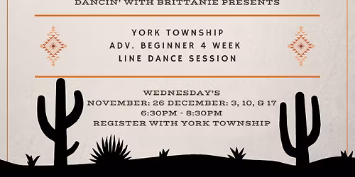 York Township 4 Week Adv. Beginner Line Dance Session
